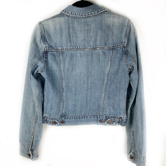 Abercrombie & Fitch A&F Blue Denim Button Up Jean Jacket - Picture 4 of 7